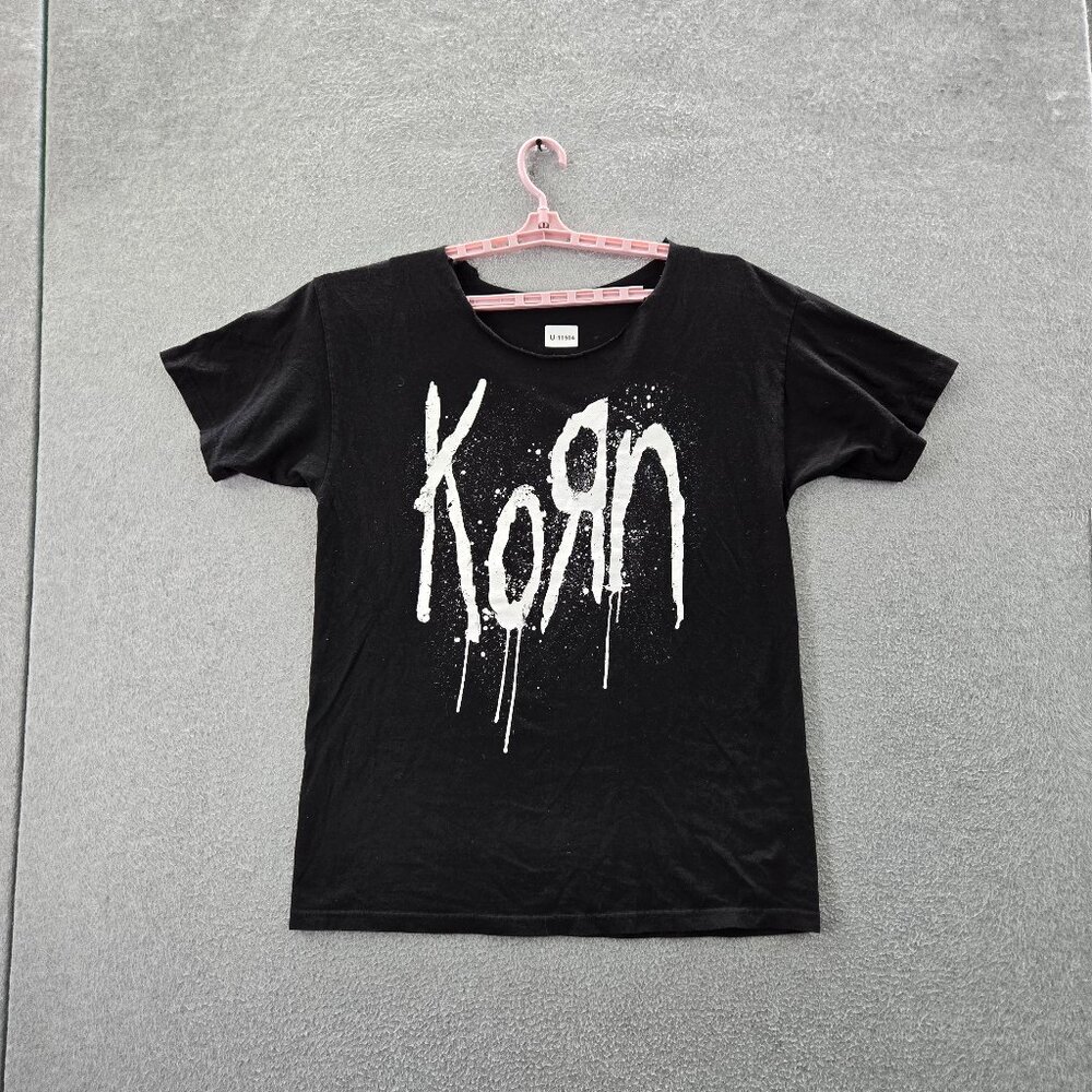 Korn Women Shirt XL Black Y2K Still A Freak Rock Bandโ Tee READ
